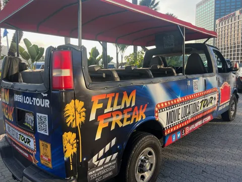 The Film Freak Tours van