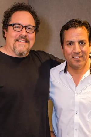Leo Quinones with Jon Favreau — Director — Iron Man, The Mandalorian