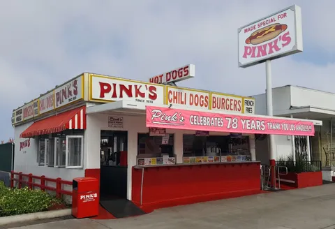 Pink's Hot Dogs — the world-famous Hollywood eatery that has served celebrities for over 80 years